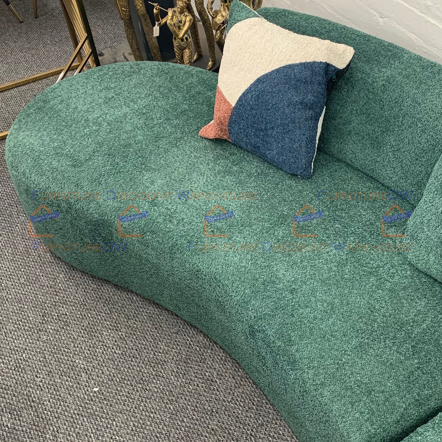 Miami Curved Cinema Boucle Sofa - 6 Colours