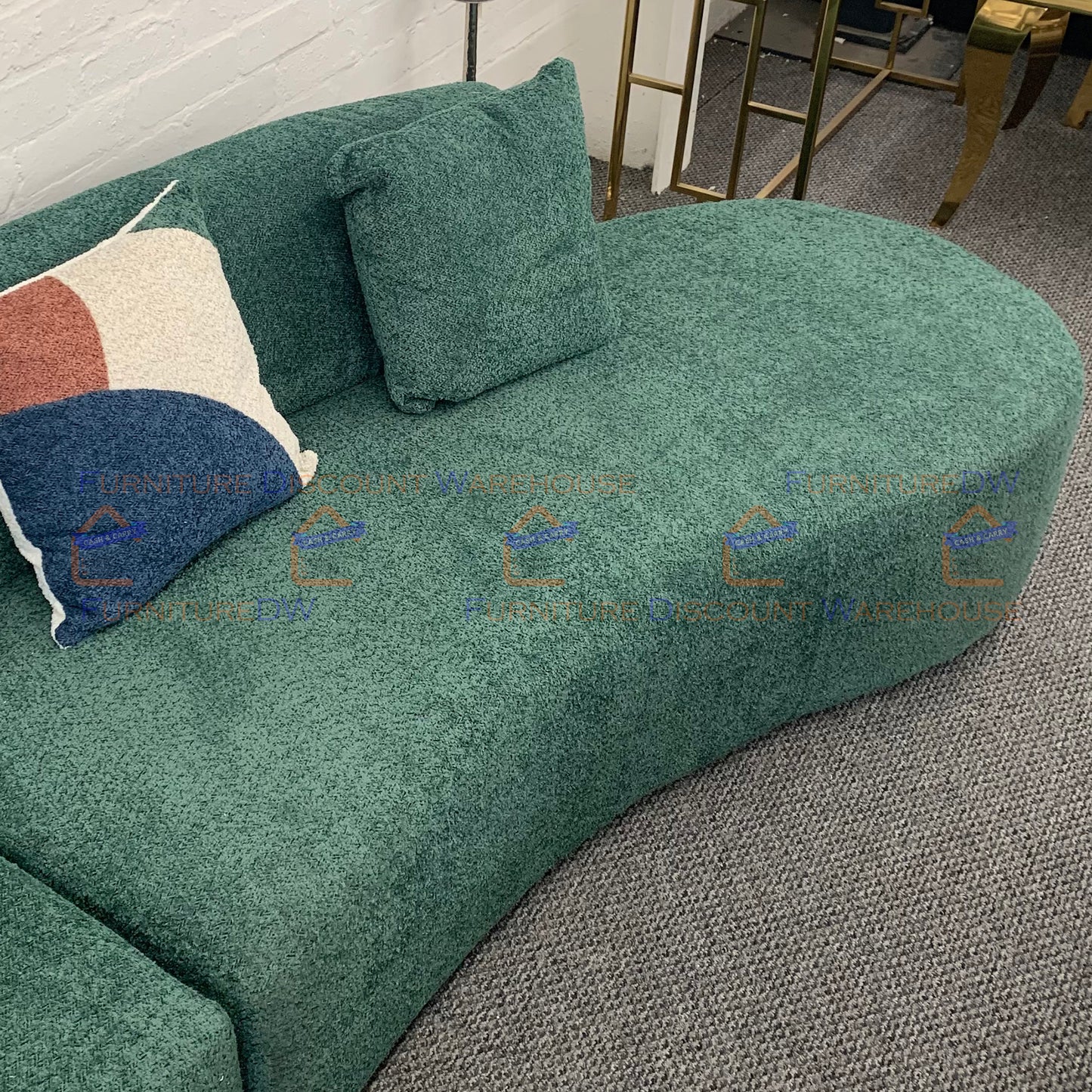 Miami Curved Cinema Boucle Sofa - 6 Colours