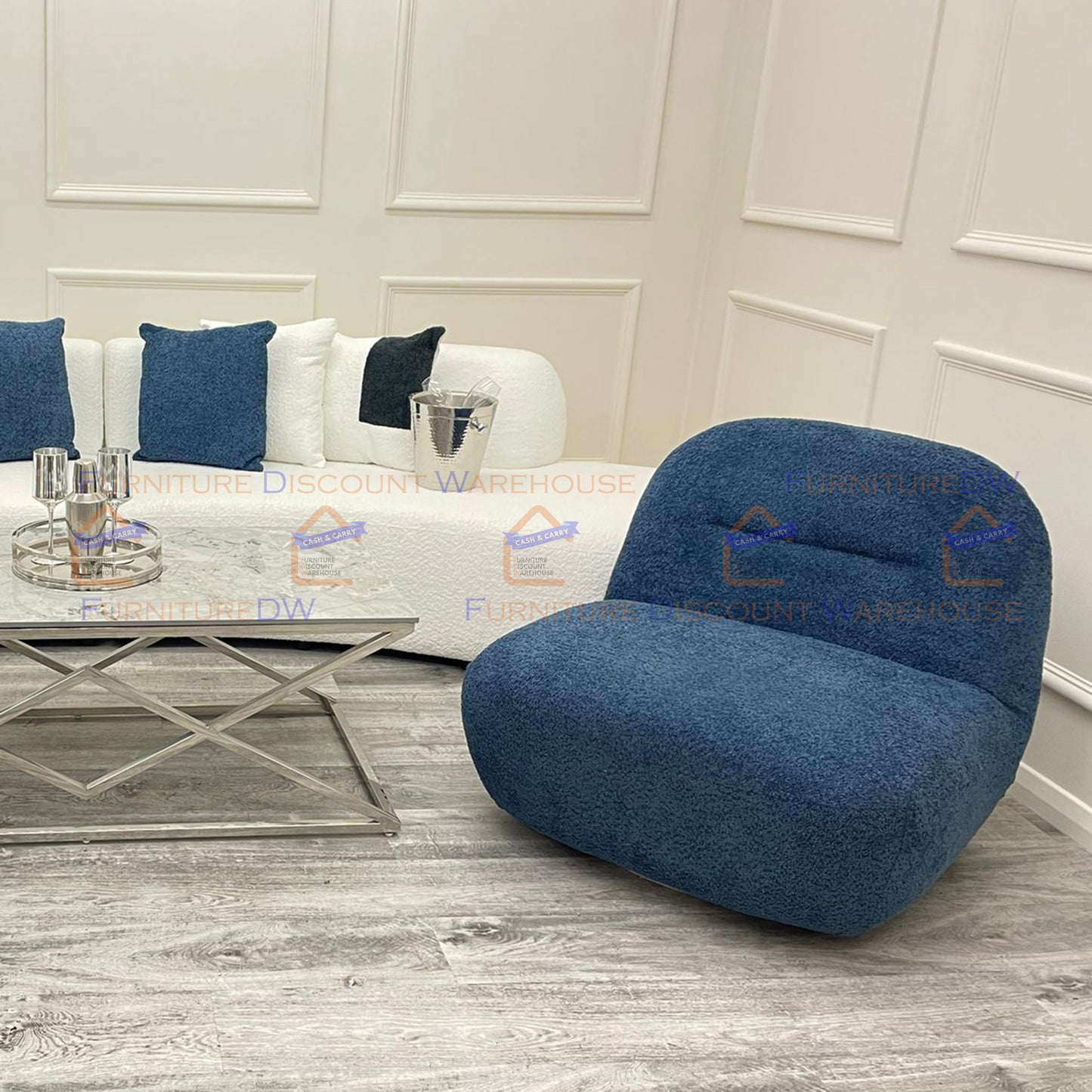 Miami Accent Swivel Chair - Blue | Red | Green