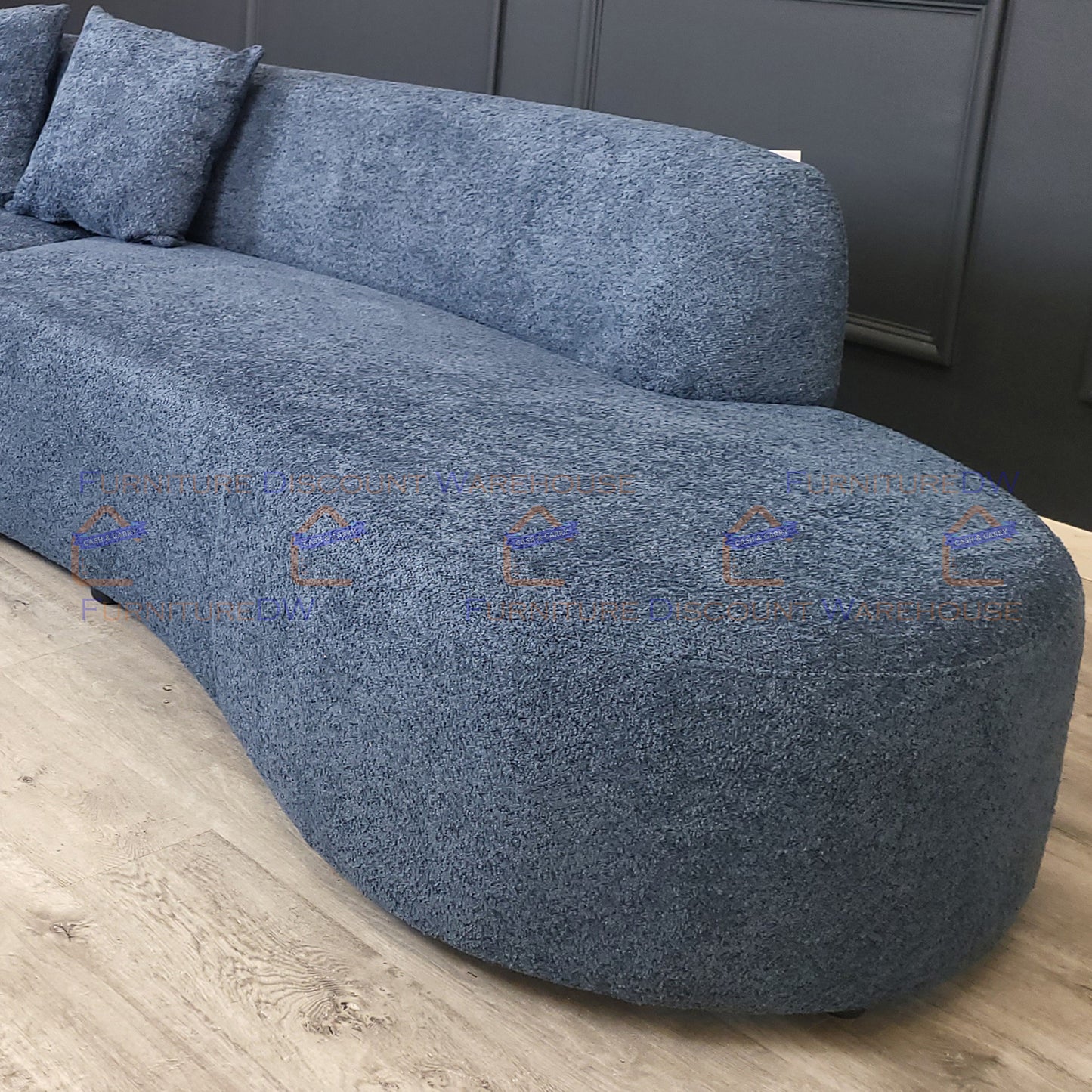 Miami Curved Cinema Boucle Sofa - 6 Colours