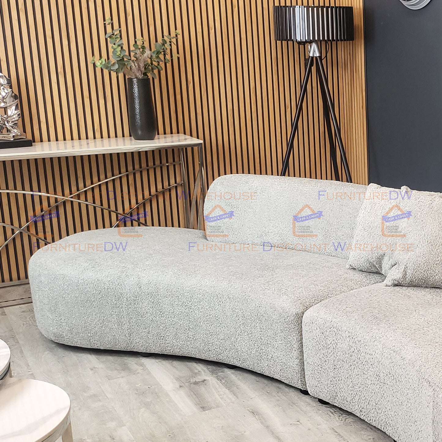 Miami Curved Cinema Boucle Sofa - 6 Colours