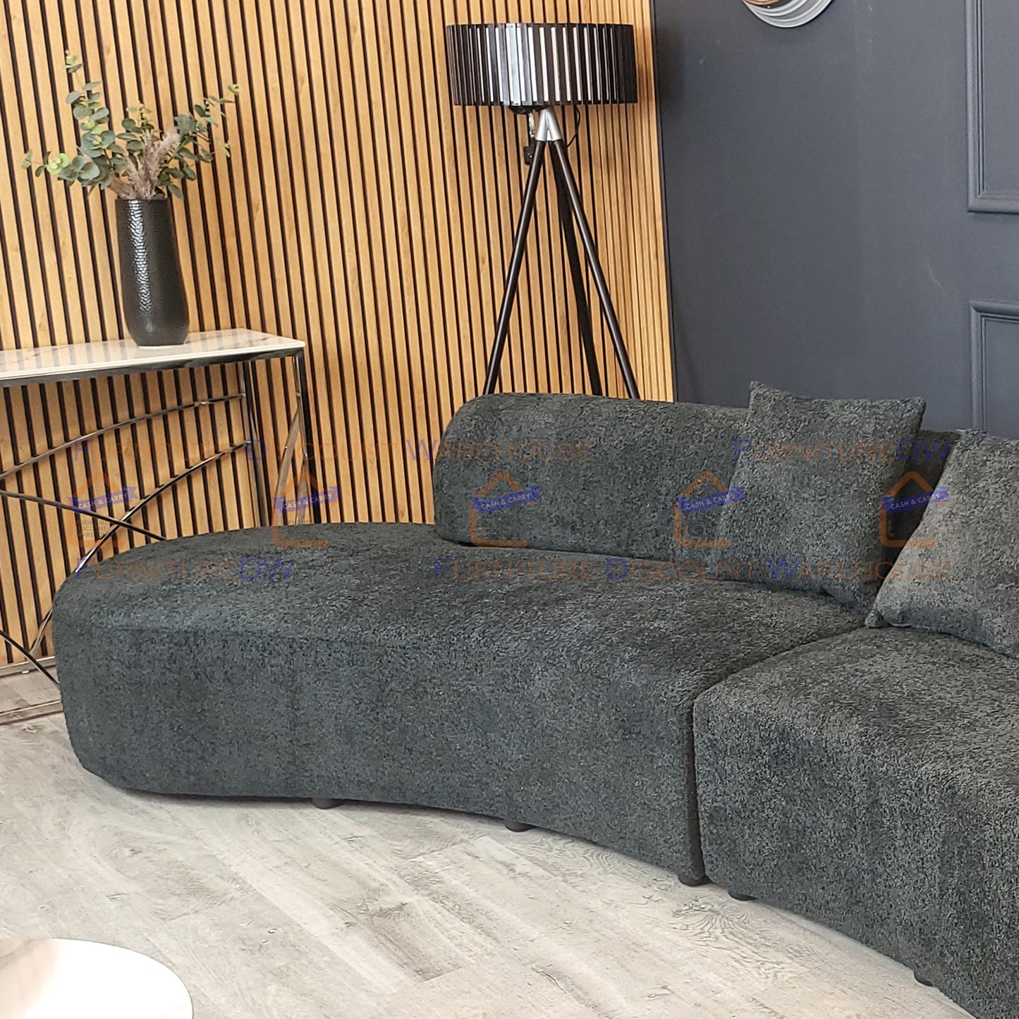 Miami Curved Cinema Boucle Sofa - 6 Colours