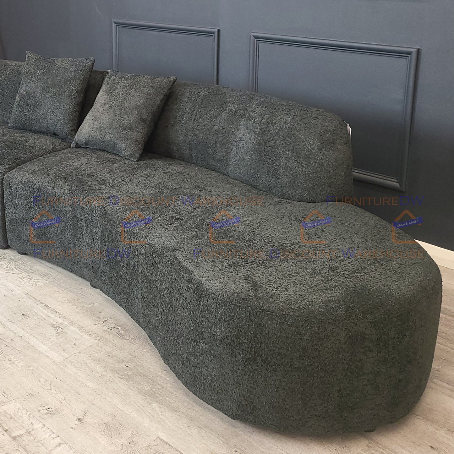 Miami Curved Cinema Boucle Sofa - 6 Colours