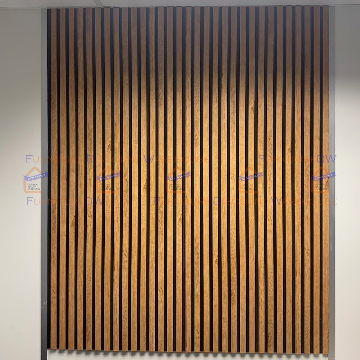Wood Effect Veneer Wall Panels - 5 Colours | Light Oak / Dark Oak / Grey / Gold / Silver