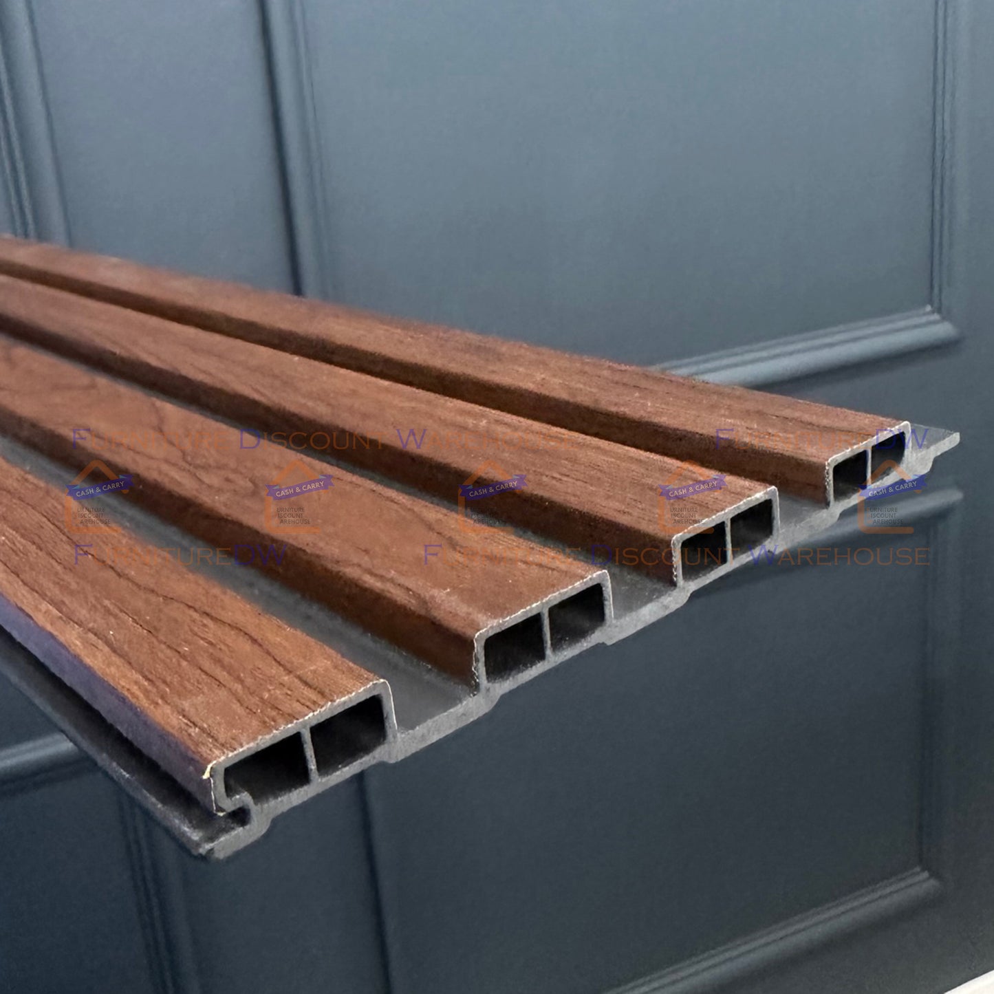 Wood Effect Veneer Wall Panels - 5 Colours | Light Oak / Dark Oak / Grey / Gold / Silver