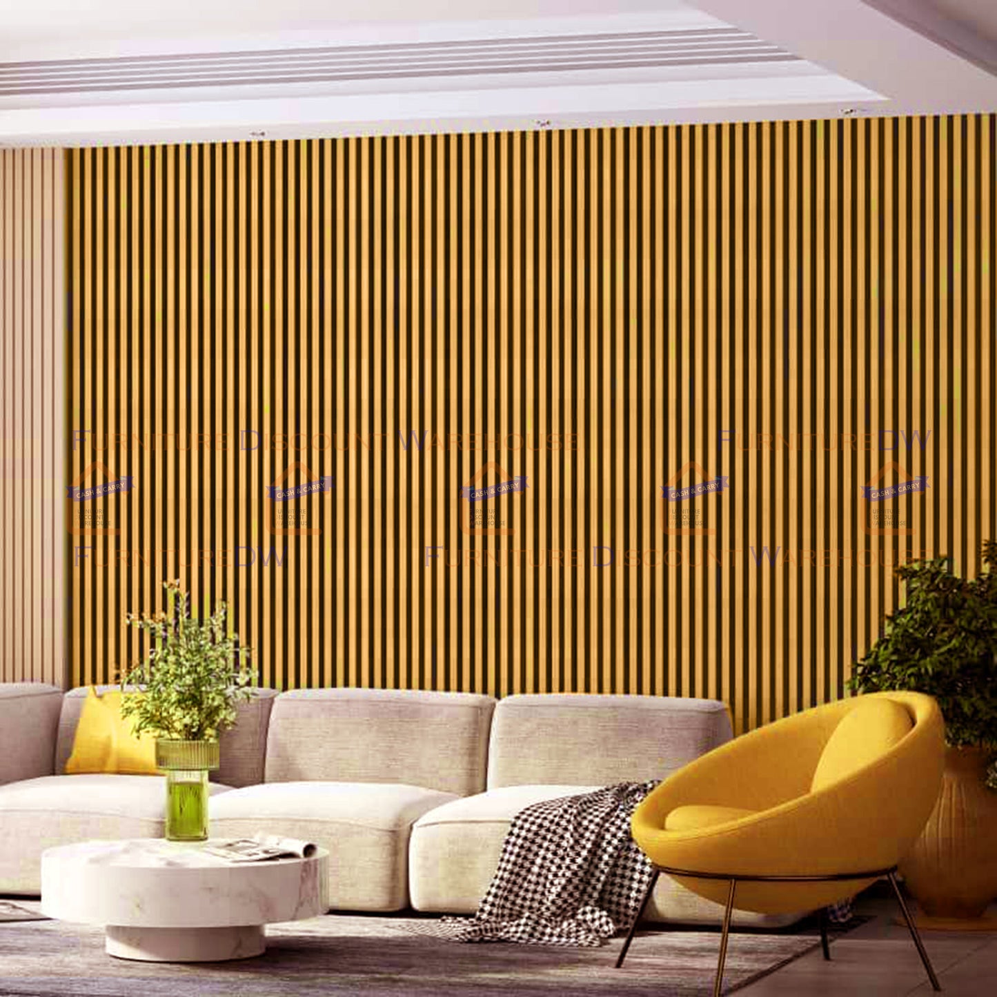 Wood Effect Veneer Wall Panels - 5 Colours | Light Oak / Dark Oak / Grey / Gold / Silver
