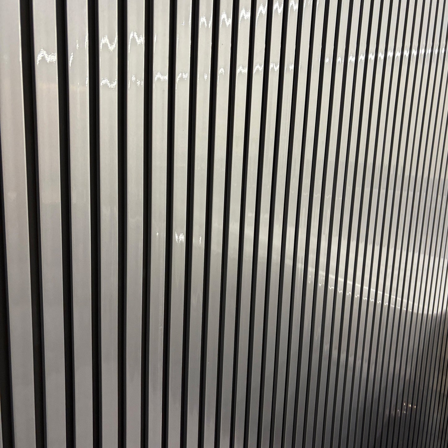 2400x600mm Wood Acoustic MDF Slatted Wall Panels - 8 Colours | Light Oak / Natural Oak / Walnut / Ash Grey / Black / White Marble / Silver / Gold
