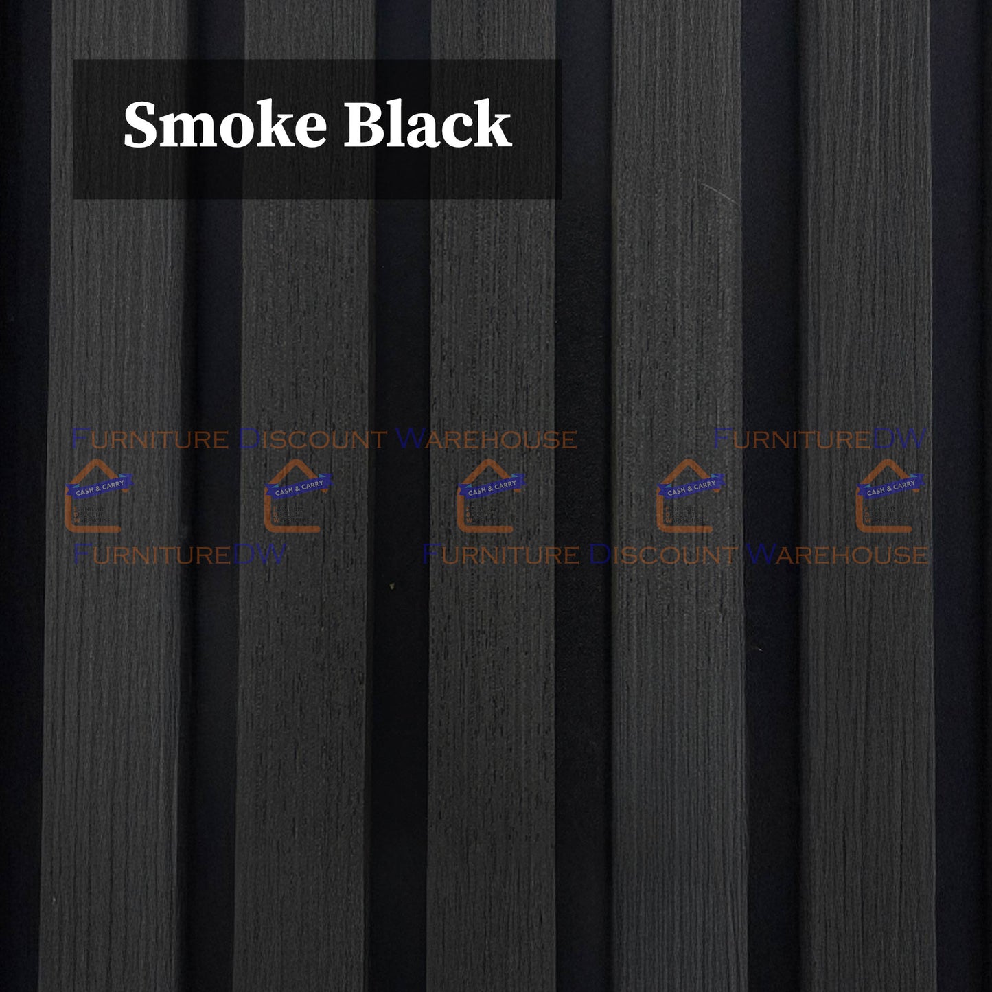 2400x600mm Wood Acoustic MDF Slatted Wall Panels - 8 Colours | Light Oak / Natural Oak / Walnut / Ash Grey / Black / White Marble / Silver / Gold