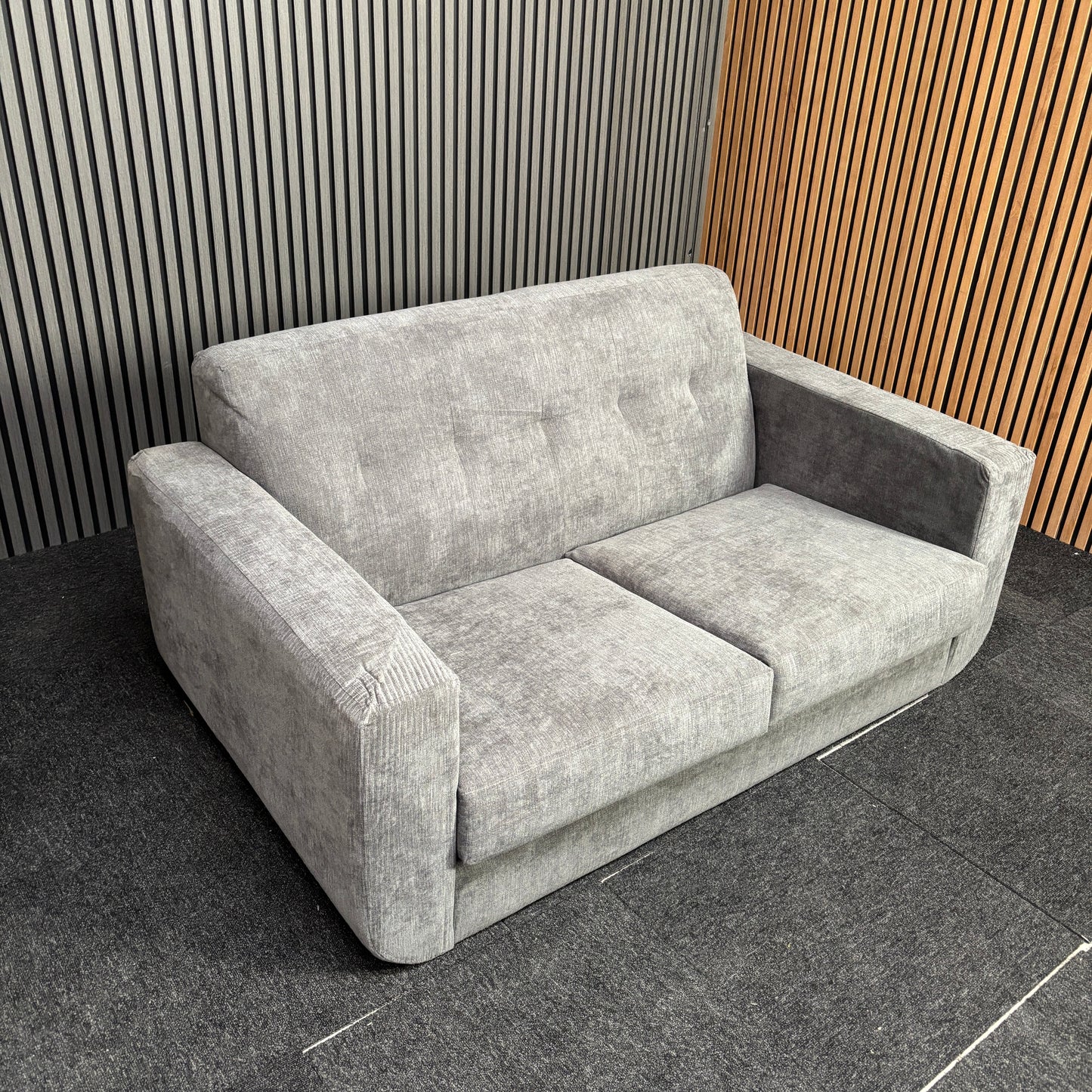 CLEARANCE - Monza 2 Seater Loveseat Sofa - Grey