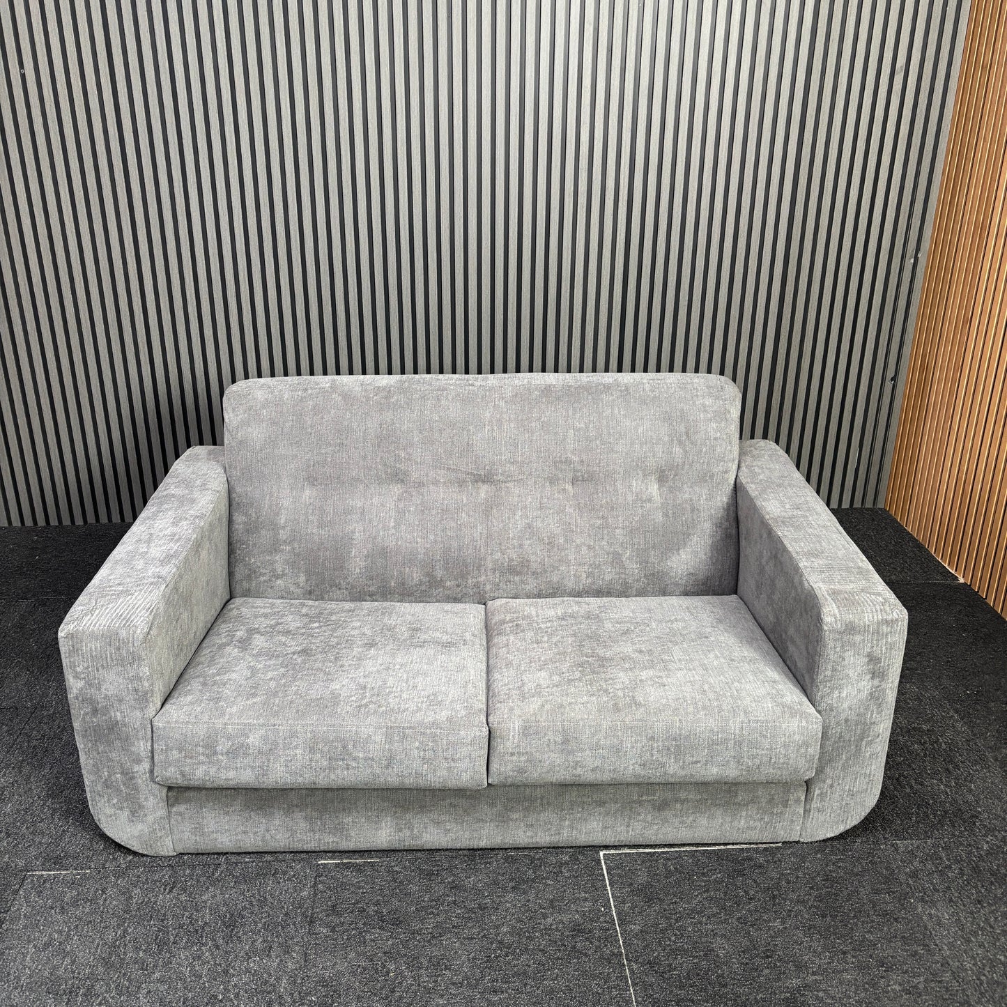 CLEARANCE - Monza 2 Seater Loveseat Sofa - Grey
