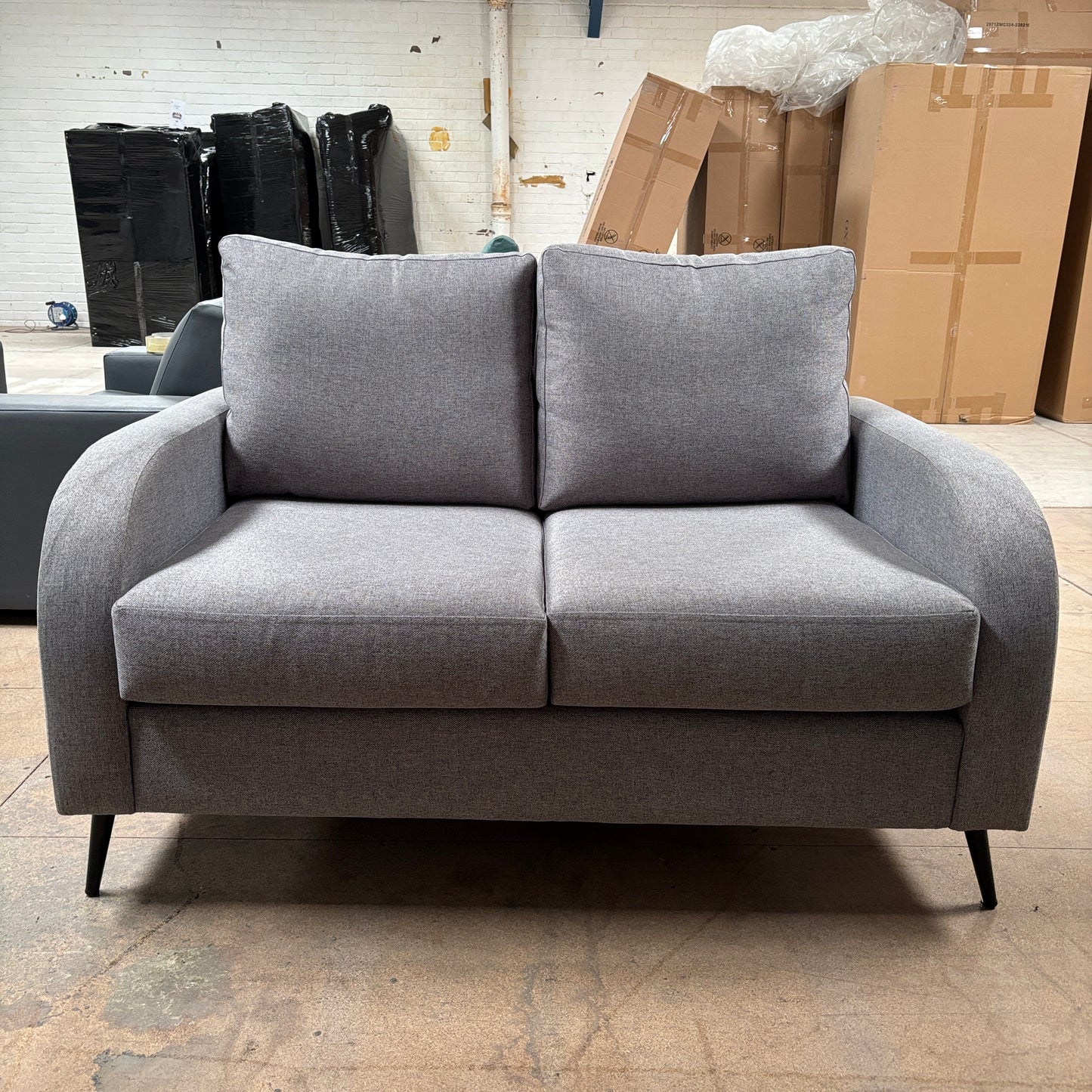 CLEARANCE - Dublin 2 Seater Fabric Sofa - Grey