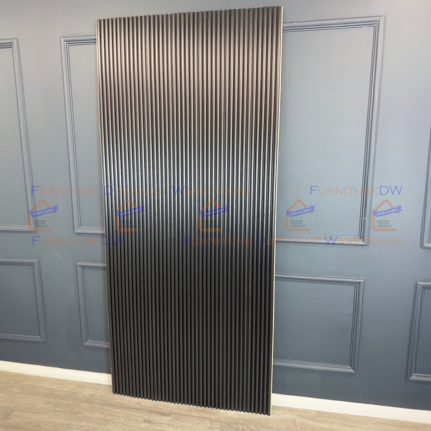 Decorative Fluted Wall Panels - 4 Colours | Black | White | Grey | Silver