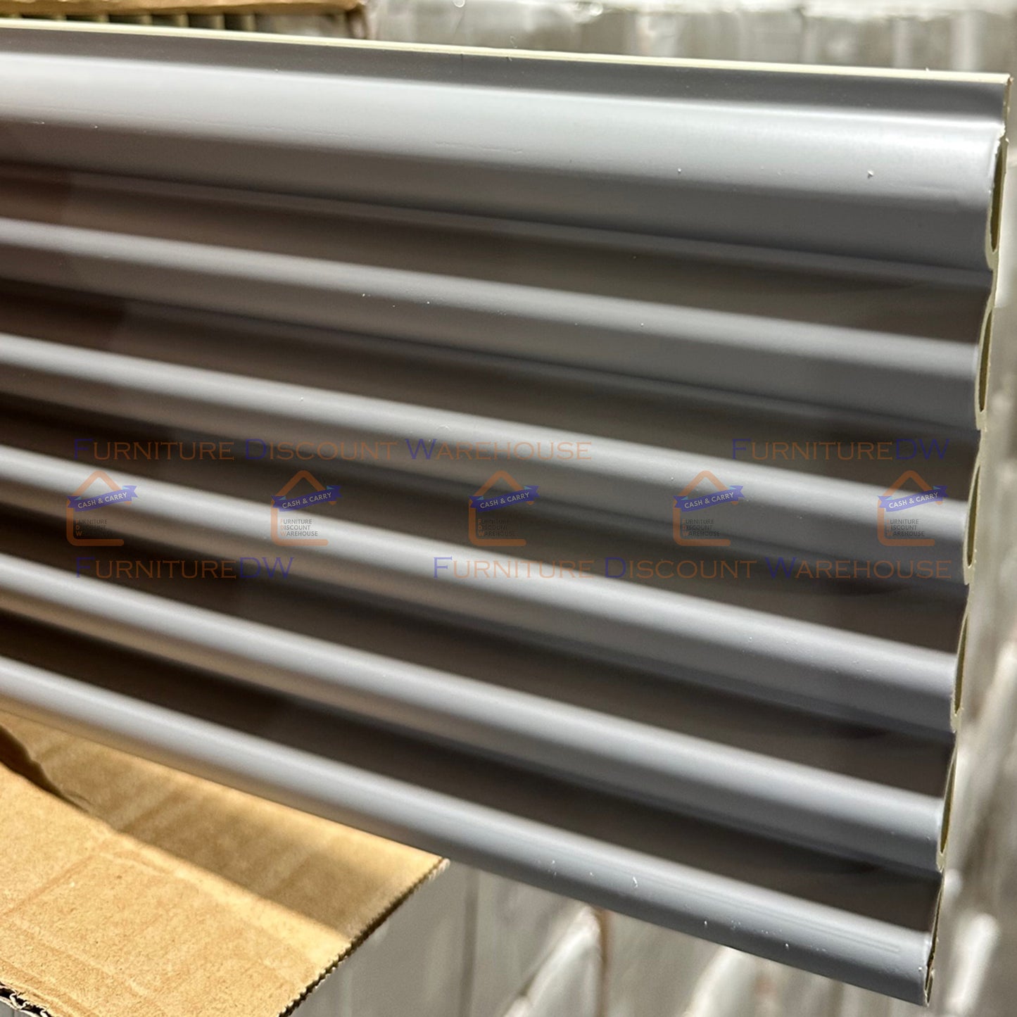 Decorative Fluted Wall Panels - 4 Colours | Black | White | Grey | Silver