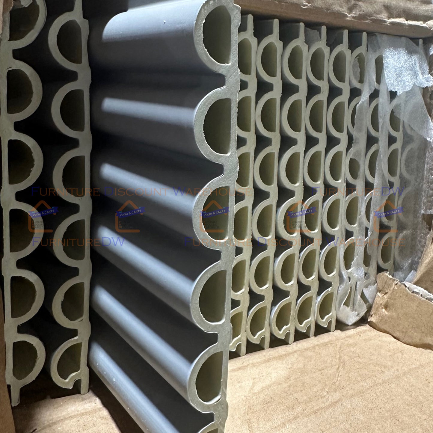 Decorative Fluted Wall Panels - 4 Colours | Black | White | Grey | Silver