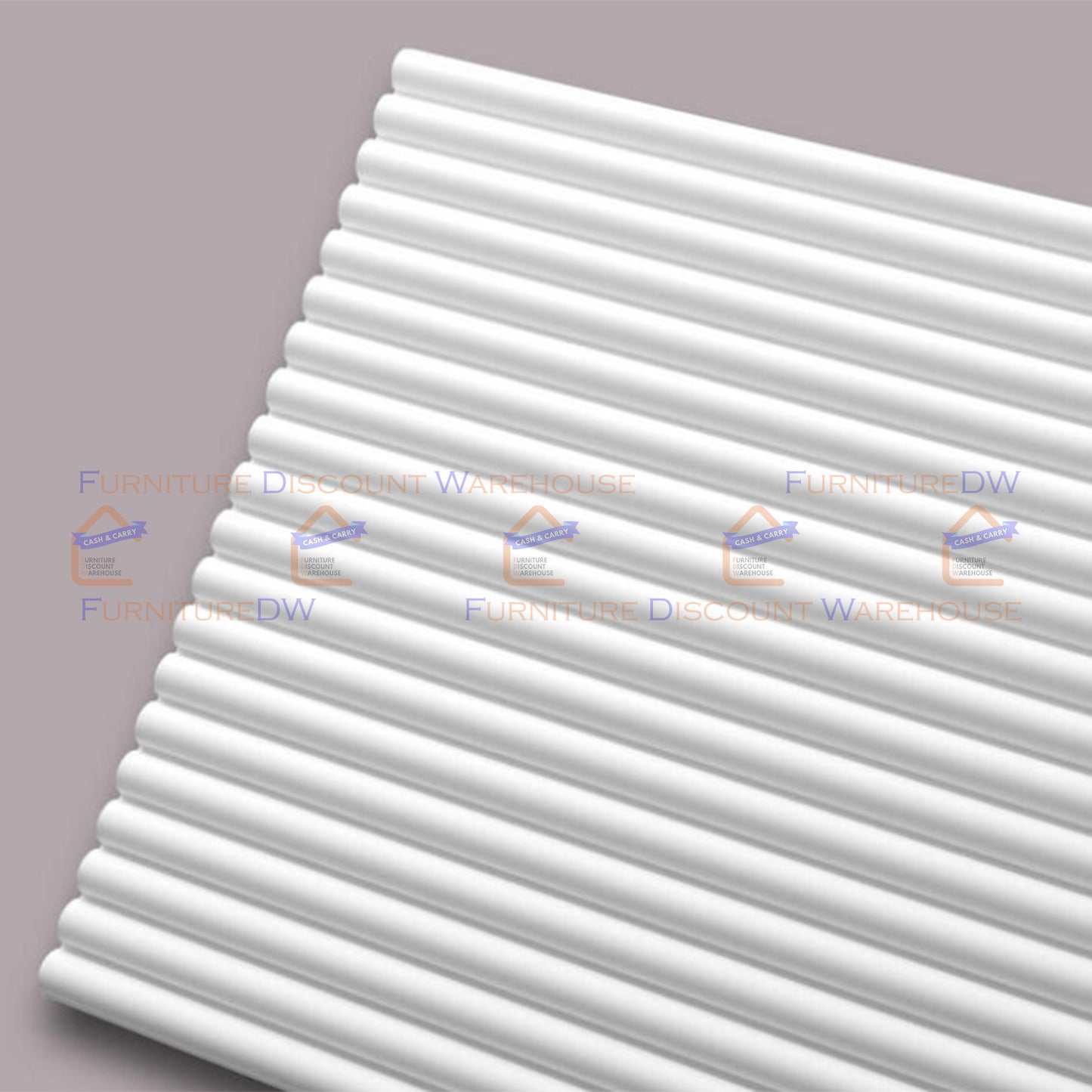 Decorative Fluted Wall Panels - 4 Colours | Black | White | Grey | Silver