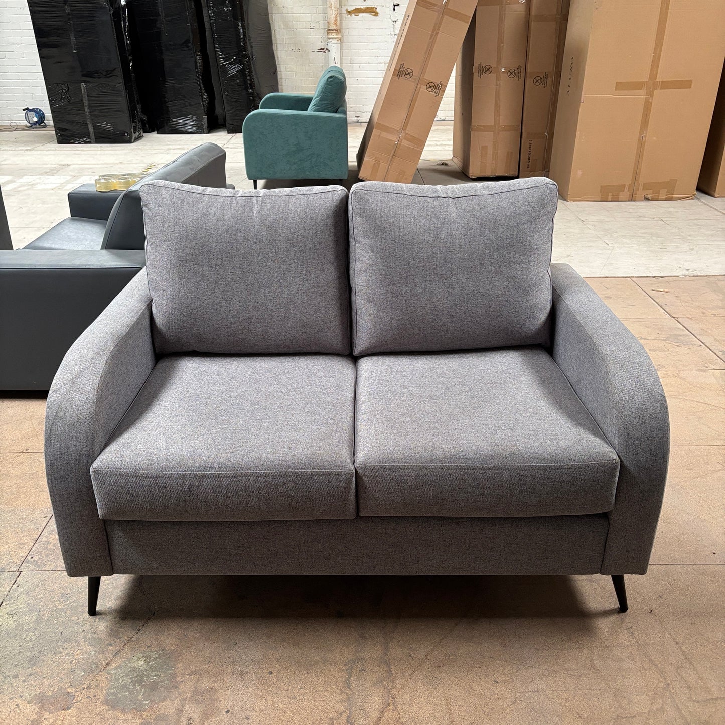 CLEARANCE - Dublin 2 Seater Fabric Sofa - Grey