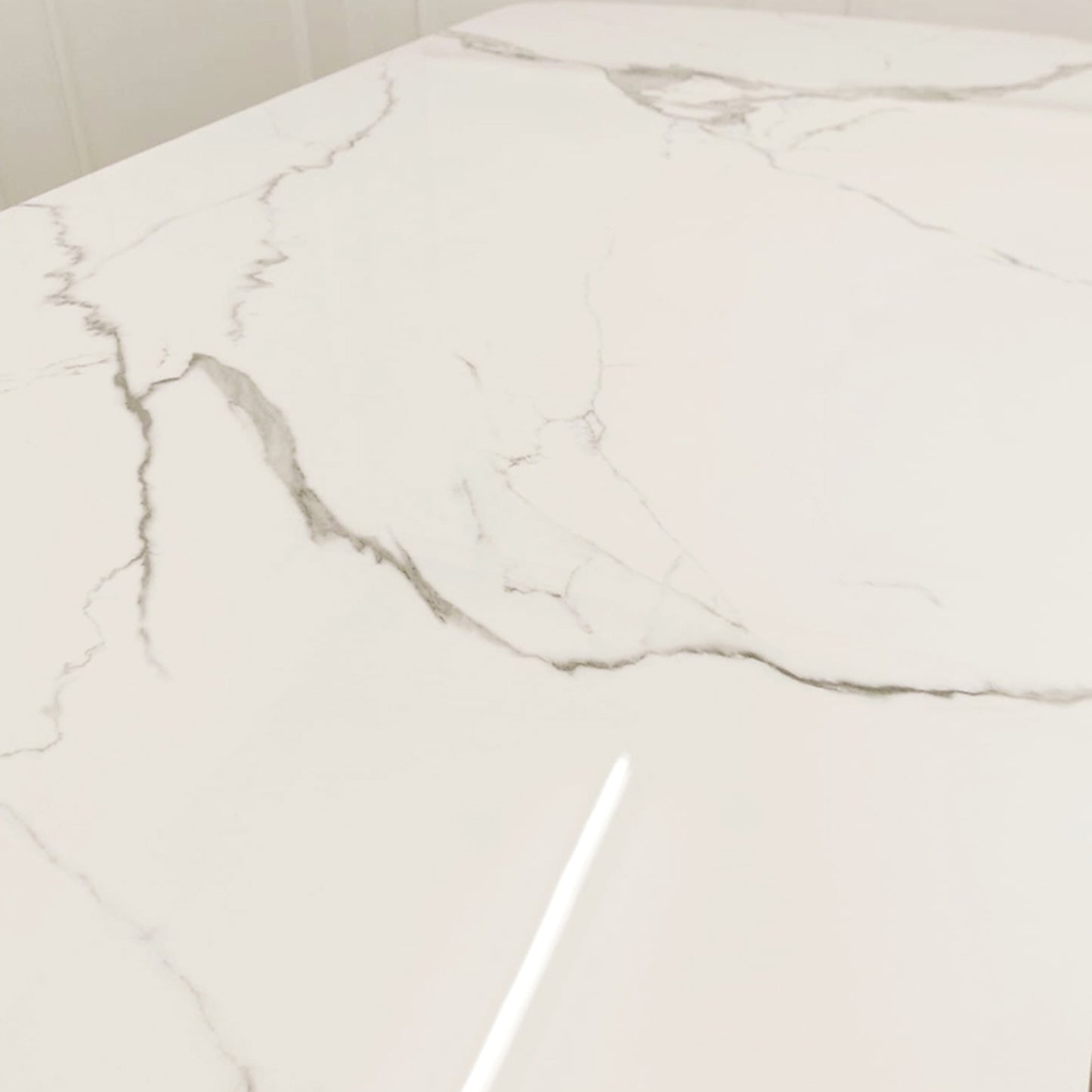 Louis Chrome Console Table 1.2m / 1.4m - Marble | Sintered Stone | Tempered Glass Top