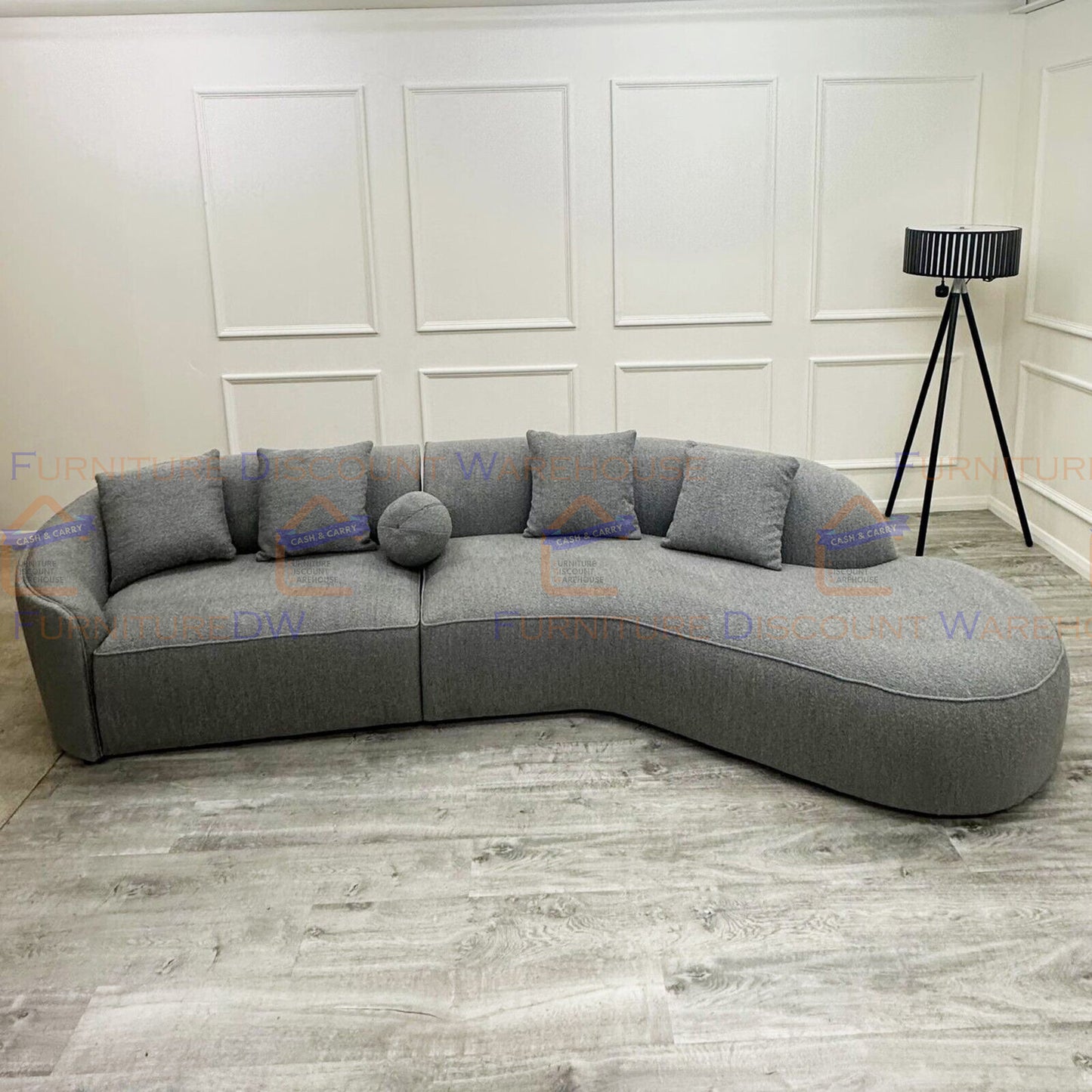 The Pebble Boucle Sofa - Grey