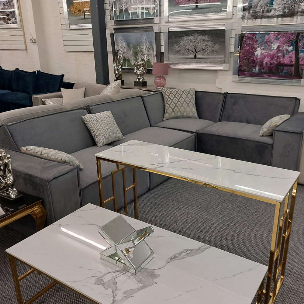 Midland 4 Pieces Corner Sofa - Blue